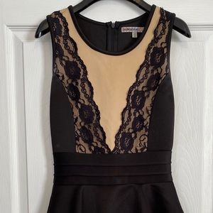 Black and Tan lace dress size S